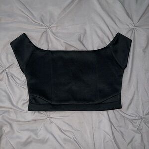 Zara Black Crop Top